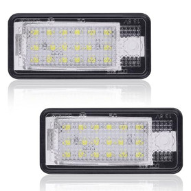 URAQT LED Éclairage Plaque D'immatriculation Auto Ampoules Super Brillant CanBus Sans Erreur 6000K Xénon Blanc 18SMD, 2PCS LED P