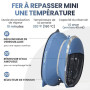 BEAUTURAL Fer À Repasser De Voyage Double Tension 220V/120V Semelle Antiadhésive Fonction Anti-Gouttes Repassage À Sec Ou À La V
