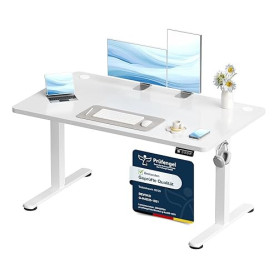 Devoko Bureau Assis Debout Électrique 120x60 cm - Bureau Informatique Réglable en Hauteur Motorisé - Table de Bureau Ergonomique