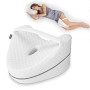 LITSPOT Oreiller de Jambe Oreiller de Genou Ergonomique avec Mousse à Mémoire de Forme pour Dormir pour Soulager la Pression - H