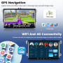 5G WiFi 2+64GB Android Autoradio Wireless Carplay pour VW Golf 5 6 Polo Seat Skoda Écran Tactile 9 Pouces Bluetooth Poste Radio
