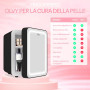 Olvy Réfrigérateur Cosmétique 4 Litres, Mini Frigo, Mini Réfrigérateur Portable Avec Miroir LED, Petit Réfrigérateur pour Soins 