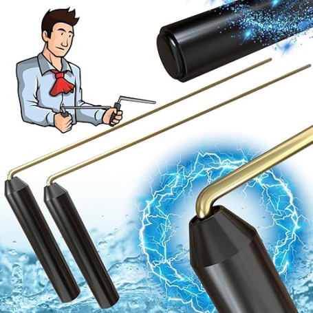 Baguettes de Sourcier Professionnelles Modèle PRESTIGE - Baguette de Radiesthésie Ultra Résistantes, Tiges en Laiton – Marque Fr