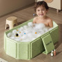 Baignoire pliable bébé – Baignoire bébé portable pour enfants 0-8 ans, Baignoire enfant pliable pour douche avec bouchon de vida