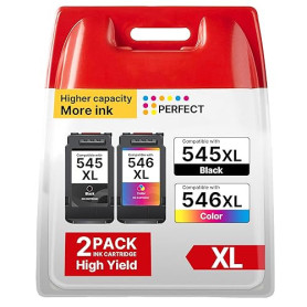 545 546 XL Cartouches Remplacement pour Canon 545-546 XL Cartouche pour Canon 545 et 546 pour Pixma MX495 TS3150 TS3350 TS3151 T