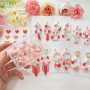 Zzcy 9 Pcs Emporte-Pièces en Forme de Cœur D'argile Polymère, Tampons en Argile à Cœur pour Boucles D'oreilles et Autres Bijoux