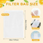 Quelcc 6 Pièces Sac à Lait de Noix, 20 × 30 Cm Sacs à Fromage en Nylon, Filtre Lait Végétal Reutilisable, pour Jus de Légumes et