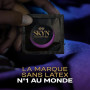 Skyn Elite : Lot de 20 Préservatifs sans latex Skynfeel pour Homme / Taille Régulière, Ultra-Fins et Doux, Forme Droite et Lisse