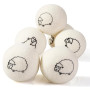 Hanamura Boules de séchage - 6 boules de sèche-linge - 100 % laine de mouton - Avec sac de rangement