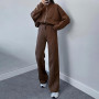 amropi Survêtement Femme Ensemble de Veste à Zippé et Pantalon Jogging