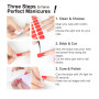 Œil de chat rose Autocollant Ongle Gel UV, 20pcs Film pour Ongles Autoadhésif Pour Nail Art