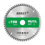 RRRST Multi Matériau Lame de Scie Circulaire 190 x 30 mm, 60 dents - pour Aluminium, Cuivre, Métaux non ferreux, Bois, Stratifié