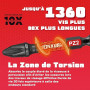 Geinxurn Coffret de 42 Embouts de Vissage en Acier S2 Magnétique, (TX-, TR-, PZ-, PH-, SL-, Hex-) Emoubut pour Tournevis Visseus