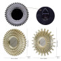 BONNYCO Miroir Murale 3 Pièces. Miroir Rond Soleil pour Decoration Murale dans Maison, Salon et Chambre. Ornements Accrocher au