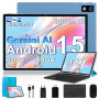 2026 Dernier Tablette 10 Pouces Android 15 Gemini AI | 30Go RAM + 128Go ROM (2To TF) | Octa-Core 2,0GHz, 8000mAh, GMS & Widevine