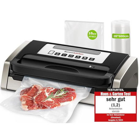 Bonsenkitchen Machine Sous Vide Alimentaire, Puissante et Silencieuse, Technologie Globefish pour un Travail Continu, Conception