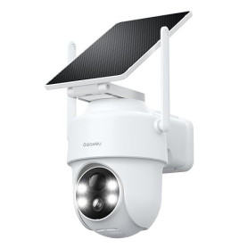 GALAYOU Camera Surveillance WiFi Exterieure sans Fil Batterie - Panneau Solaire, 2K Camera Solaire Exterieur 2,4GHz, Alerte Inst