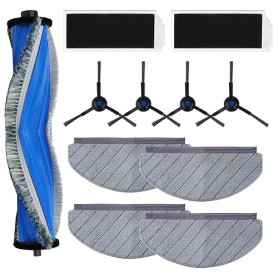 iAmoy N20 PRO Plus Kit d'accessoires pour robot aspirateur ECOVACS DEEBOT N20 PRO Plus, 1 brosse principale, 4 lingettes, 2 filt