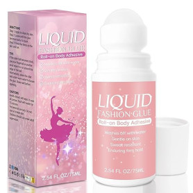 Colle pour Peau en roll-on, résistant à la transpiration et imperméable, adhésif transparent invisible pour vêtements, justaucor