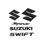 Lot complet de badges avant et arrière pour sport ZC33S Noir brillant