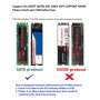 JZK Adaptateur M.2 NGFF SSD vers SATA 2,5 Pouces, 7 mm d'épaisseur boîtier Disque Dur, convertisseur SSD NGFF basé sur clé B & M