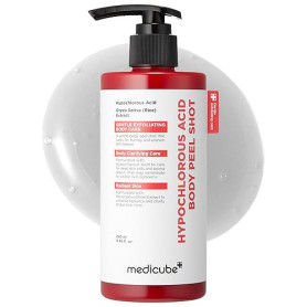 medicube Body Peel Shot with Hypochlorous Acid | Gentle Body Exfoliating Serum for Dead Skin Cells, Rough Patches & Uneven Textu