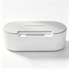 Stérilisateur UV Outils Ongles avec Aromathérapie, Désinfection 99.9% en 5 Minutes, Alerte Vocale, Lampe UV-C 260nm, Boîte Stéri