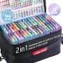 Languo Lot de 216 stylos à encre gel acrylique avec paillettes - 144 stylos de peinture acrylique et 72 stylos à paillettes pour