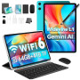TECLAST P33 Android 15 Tablette 10 Pouces, Gemini AI, 64 Go + 4To TF, Widevine L1 | 6000mAh | WiFi 6 &BT 5.4 | Octa-Core, Tablet