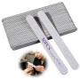 50 PCS Limes à Ongles Professionnelles 100/180 Double Face, Limes Lavables, Outil Manucure pour Ongles Gel Acrylique Naturels, A