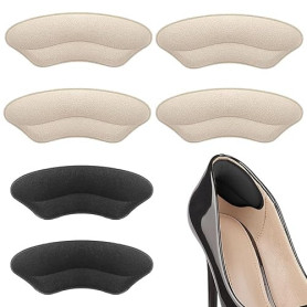 Coussinet Talon Chaussure, Protege Talon Chaussure avec Inserts en Éponge, Protège-talons Découpables pour Talons Hauts et Chaus
