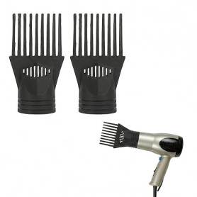 DOITOOL Lot De 2 Embouts Peigne SèChe-Cheveux Universel, Peigne Afro DéMêLant Et Lissant Pour Cheveux BoucléS CréPus, Buse Conce