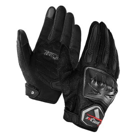BORLENI Gants de Moto pour Les Gants d'écran Tactile Dur pour Les Femmes des Hommes, Respirant, pour Les Courses Hors Route, Les