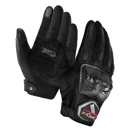 BORLENI Gants de Moto pour Les Gants d'écran Tactile Dur pour Les Femmes des Hommes, Respirant, pour Les Courses Hors Route, Les