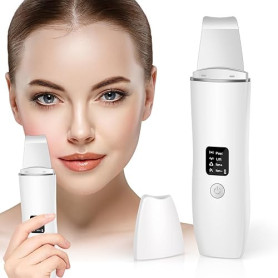 ACWOO Épurateur de Peau, Nettoyeur de Peau Ultrasonique avec 4 Modes, Ultrasonique Épurateur Visage, Skin Scrubber, Appareil de