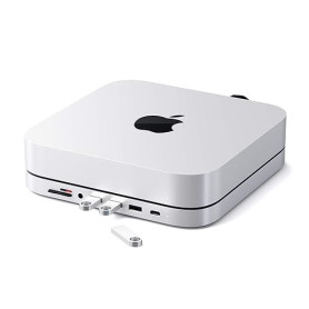 SATECHI Hub USB C et Support 7 en 1 pour Mac Mini M2/M1 avec 3X Ports USB-A et 1x USB C à 5 Gbps, Lecteurs Micro/SD, USB 3.0 et