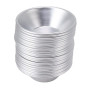 Lot de 25 Moules à Tarte aux œufs en Aluminium en Alliage D'Aluminium pour Mini Moules en Aluminium pour Cuisson