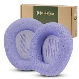 Geekria Coussinets d’Oreille de Remplacement en Tissu Mesh Confort, compatibles avec JBL Quantum 100, Coussinets Premium pour Un