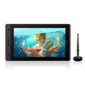 HUION Kamvas Pro 16 Tablette Graphique avec Ecran 15.6 Pouces avec 6 Raccourcis et 1 Barre Tactile Idéal pour Le Télétravail ...