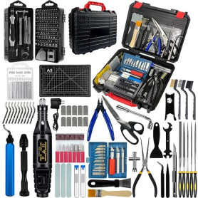 Kit d'accessoires d'imprimante 3D de 221 pièces, avec outil d'ébavurage, convient pour le démontage d'impression 3D, le nettoyag