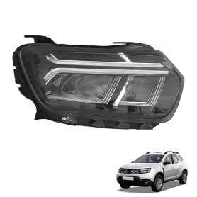 JSUDQR Phare Droit Electroplaqué Convient à DACIA DUSTER 2022 XF733-010 Electroplaqué Droit R：260101613R 260109550R