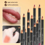 LOPHE 12 Couleurs Lipliner Crayon Set,Nude Crayons à Lèvres,Crayon à Lèvres Onctueux et Crémeux,Imperméable à l'Eau Lèvres Maqui