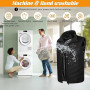 GothicBride Gilet chauffant pour homme et femme, avec batterie externe de 10 000 mAh et 9 zones de chauffage, 3 températures rég