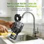 WETIE Extracteur de Jus de Fruits et Légumes Entiers, Extracteurs lents avec Goulotte XXL 120mm, sans BPA, 99% de Rendement, Fac