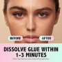 Natuhana Remover Cils Extension Crème,Rapide Depose Colle Pour Individuels Cils Faible Irritation Dissolvant Lash Glue 10g