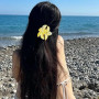 Vaskula 10 Pcs Pinces à Cheveux Plumeria 10 Couleu Pince Cheveux Femme Forte Tenue Antidérapante Pince Cheveux Fleur en Forme po