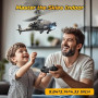 DEERC Hélicoptère télécommandé, Avion RC pour Enfants et Adultes, Hélicoptère RC 2,4 GHz, Temps de vol de 30 Minutes, lumières L