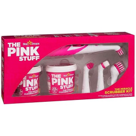 Har London Fashion Star Drops The Pink Stuff - Kit de Nettoyage Miracle - 2 pâtes de Nettoyage et Brosse électrique avec 4 têtes