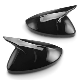 TECTICO Couvercles de Miroir Latéral, Boîtier de Rétroviseurs en Plastique ABS, Compatible avec Peugeot 208, 308, 408, 508, 307,