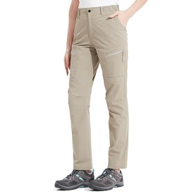 KUTOOK Pantalon Cargo Femme Outdoor Pantalon de Randonnée Travail Trekking Montagne Respirant Impermeable Séchage Rapide